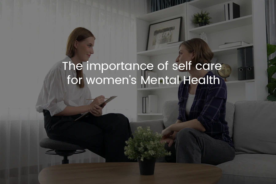 women in discussion with mental health expert