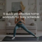 girl doing home workout