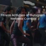 girl dancing in gurugram wellness carniwal