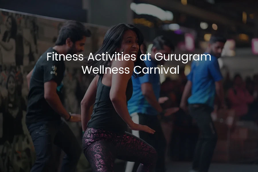 girl dancing in gurugram wellness carniwal