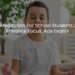 child doing meditation for study
