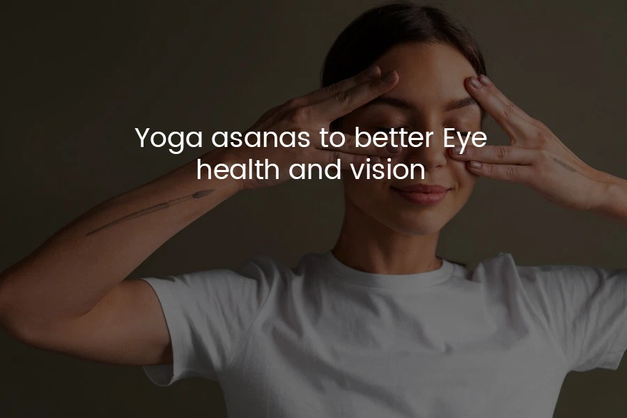 girl doing eye yoga