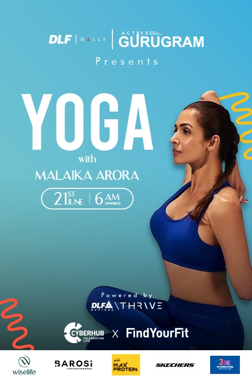 International Yoga day with Malika arora at findYOurFit